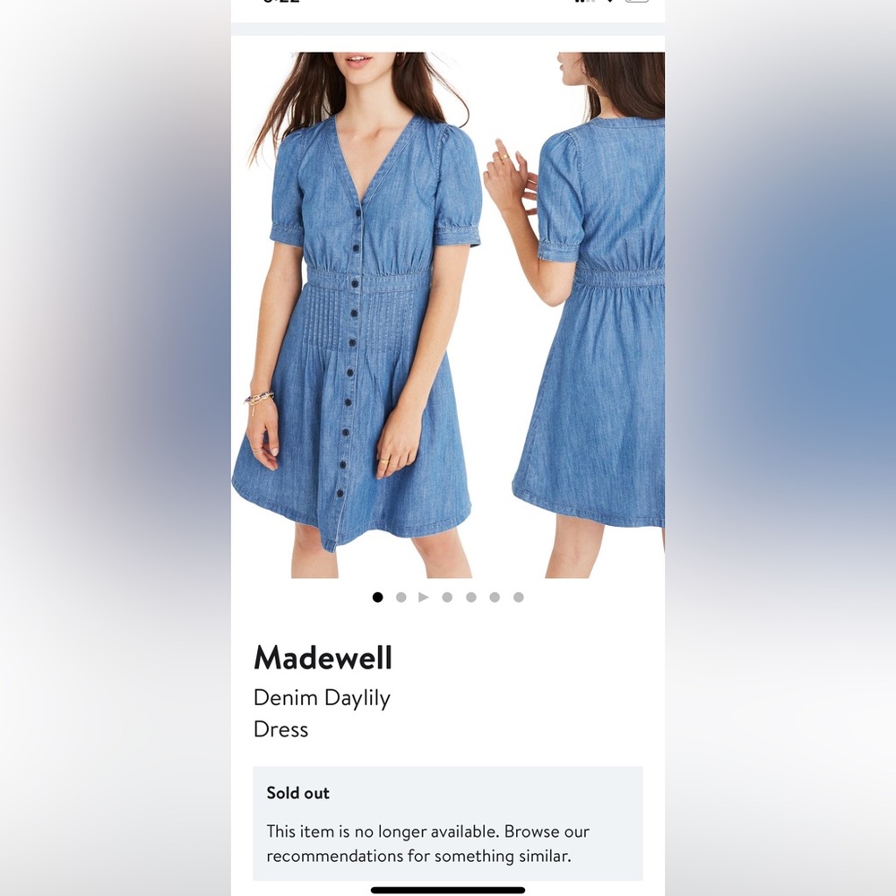 Madewell Denim dress